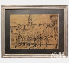 Графика "Московский дворик"